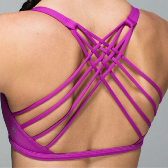 lululemon athletica Tops - Lululemon Free to be Wild extra strappy pink bra